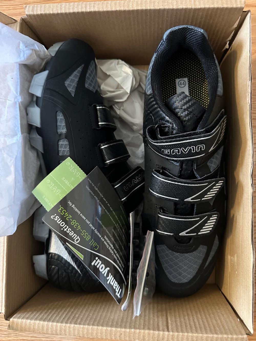 Gavin Unisex Cycling Shoes, Size 11W 10M